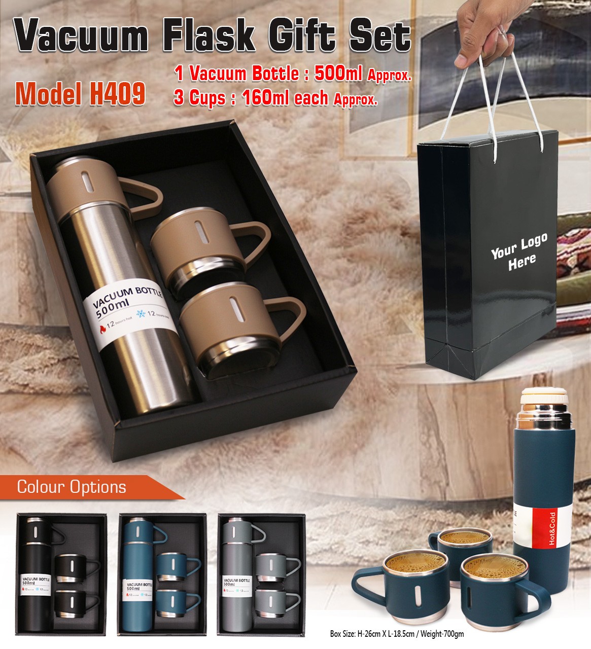 Vacuum Flask Gift Set